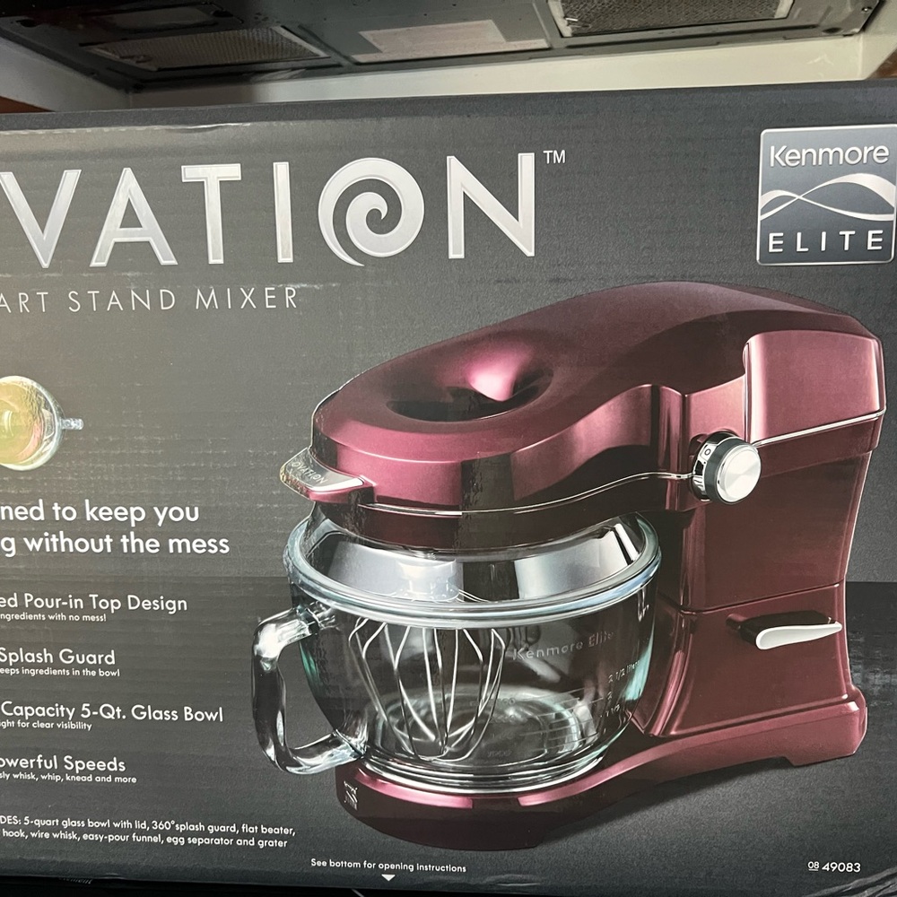 Burgundy Kenmore Elite 5- Quart Stand Mixer